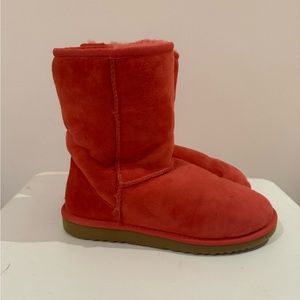Ugg classic short boots in coral